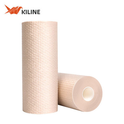 Yellow Disposable Kitchen Towels 260x240mm 55gsm Pulp PP
