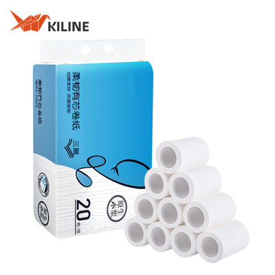 Good price OEM Logo Household Toilet Paper Toilet Paper Rolls White Color 100%Pulp online