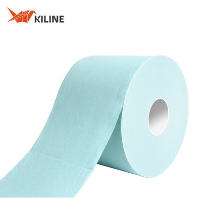 Good price 65gsm Jumbo Roll Green Color Cusotm Logo Heavy Duty Nonwoven Cleaning Wipes online