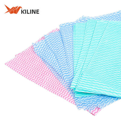 Good price Customizable Reusable Kitchen Towel Roll Color Coded Cleaning Cloths 80gsm online
