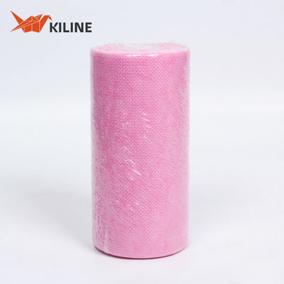 Harga yang bagus Gulungan Kain Lap PP Sekali Pakai Merah 60gsm 60 Lembar on line