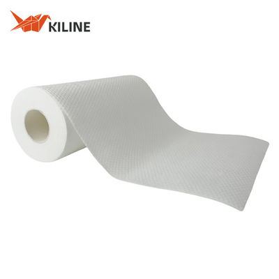 Giá tốt. Bụi gỗ & PP Chất tẩy rửa dùng một lần Chăn tắm bếp Cuộn khăn trắng Màu OEM trực tuyến