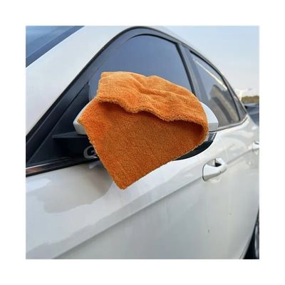 Good price 40x40cm 500gsm Microfiber Car Drying Towel Edgeless Coral Fleece online