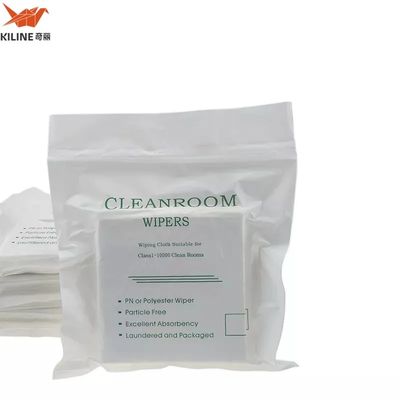 Bon prix Fabricant Nettoyage de salle blanche Tissu non tissé 45% polyester et 55% cellulose Tissu non tissé Tissu nettoyant en ligne