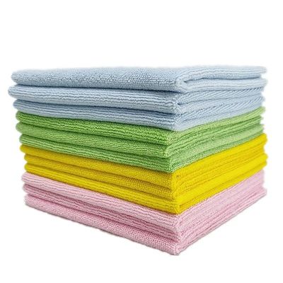 Good price Custom Logo Microfiber Cleaning Cloths 400gsm Lint-Free Reusable online