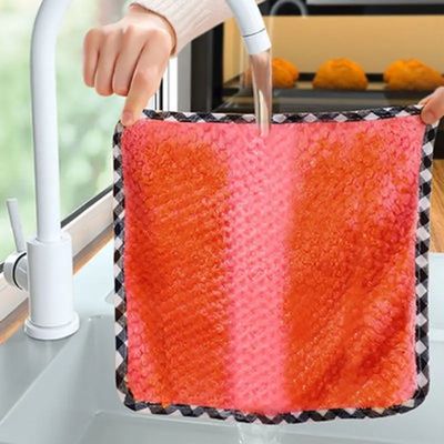 Good price Microfiber Kitchen Cleaning Cloth Non-Stick Oil 25x25cm online