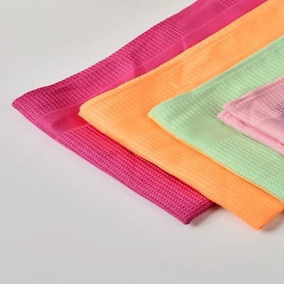 良い値段 KILINE 40x60cm 素早く乾燥 カスタムデザイン 彩彩のサブライメーション印刷 茶のワッフルタオル オンライン