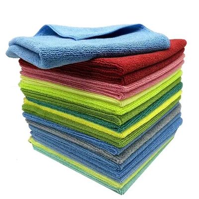High Absorbency Microfiber Car Cleaning Towel 40x40cm Reusable