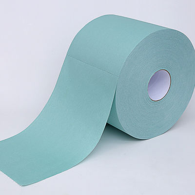 Bon prix Tissu d'essuie-glace à motif fer à cheval vert pour absorption d'huile des machines et nettoyage du transport ferroviaire en ligne